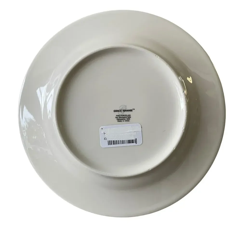 NEW Grace Teaware Fine Porcelain Salad Plates 8